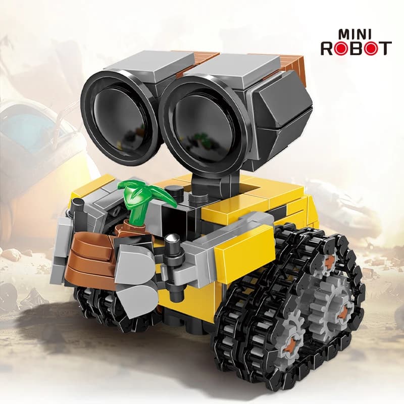 Space Mini Robot MOC Building Bricks Toys 217 pieces Tracked Bot Model Classic Movies Fantascience Blocks Dolls Gifts for Children and Adults