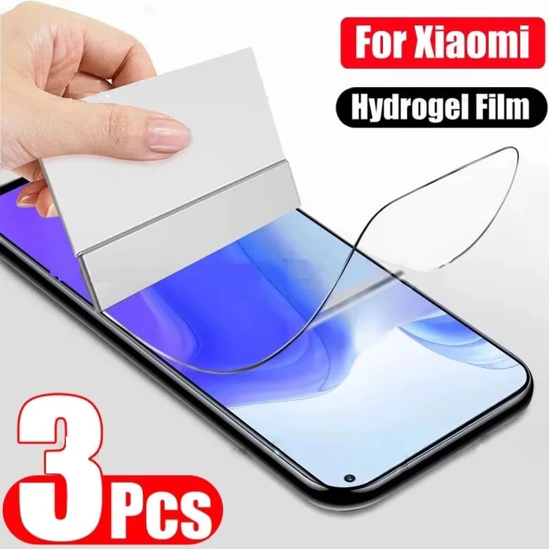 3 pezzi pellicola idrogel per Xiaomi Redmi Note 15 14 13 12 11 10 9 8 Pro 15C Poco M7 X7 F7 M6 M5 M4 M3 X6 X5 X3Pro F3 protezione schermo