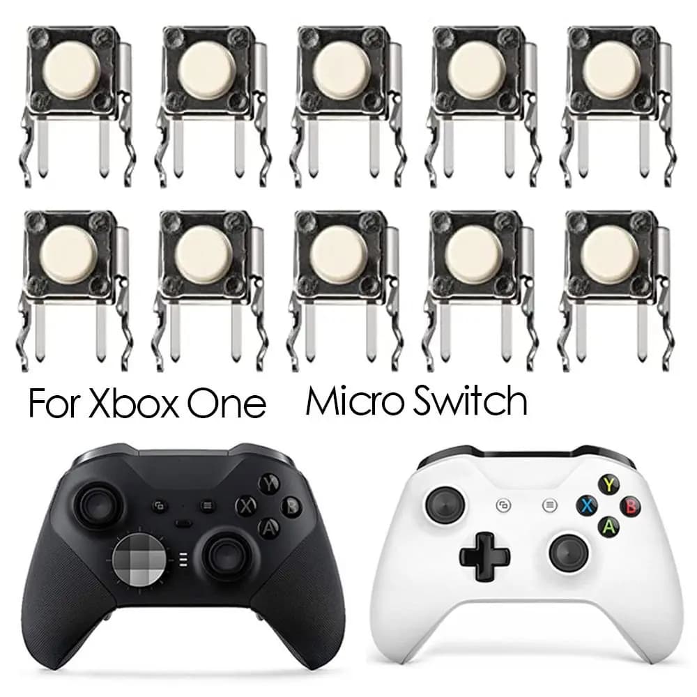 10 Pezzi Microinterruttori LB RB per Controller Xbox One, Pulsanti Tattili per Trigger e Pulsanti a Spalla