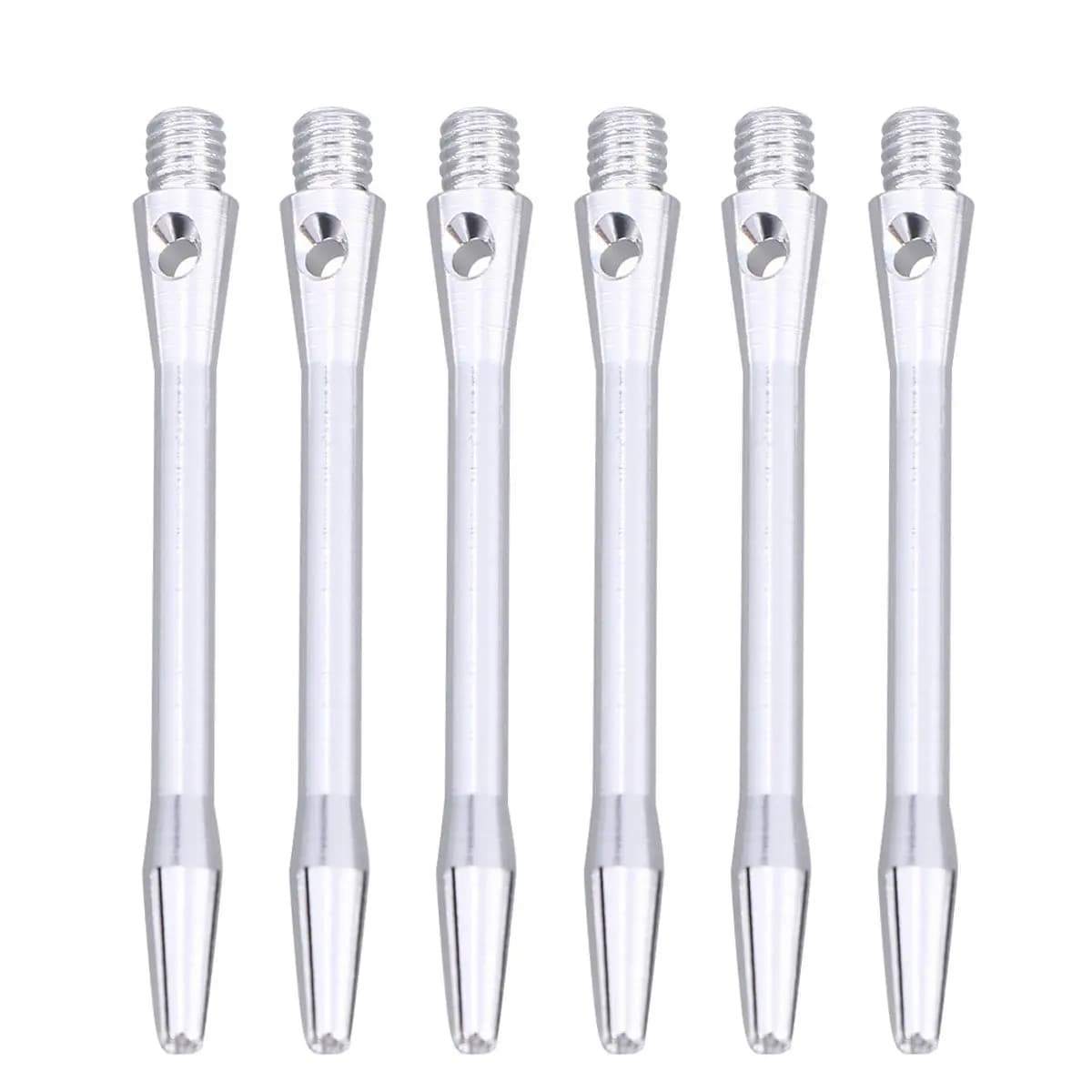 12 Pezzi Aste per Freccette in Lega di Alluminio Premium, Lunghezza Media 48mm, Filettatura 2BA per Punte in Acciaio, Compatibili con la Maggior Parte delle Alette, Colore Casuale