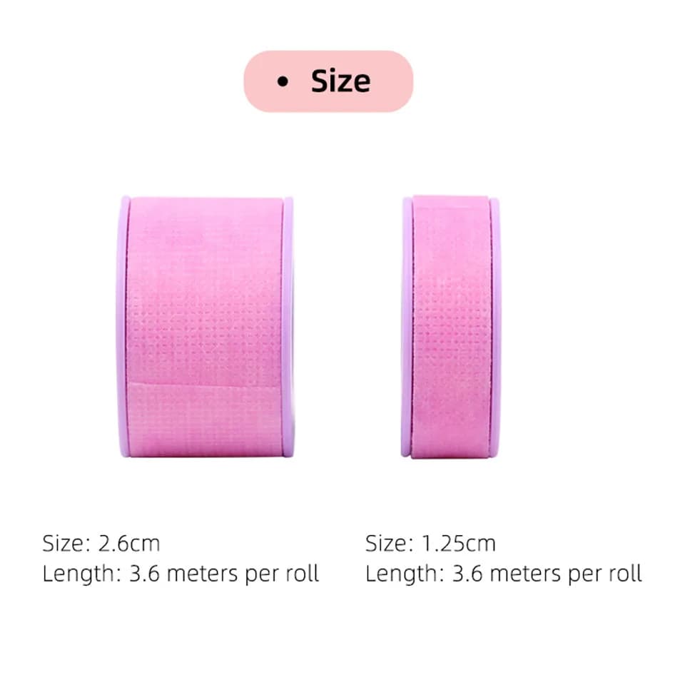 Nuovo Set da 10 Pezzi di Nastro in Gel di Silicone Non Tessuto per Extension Ciglia, Traspirante, Resistente, Microporoso, Colorato, Strumento per il Trucco