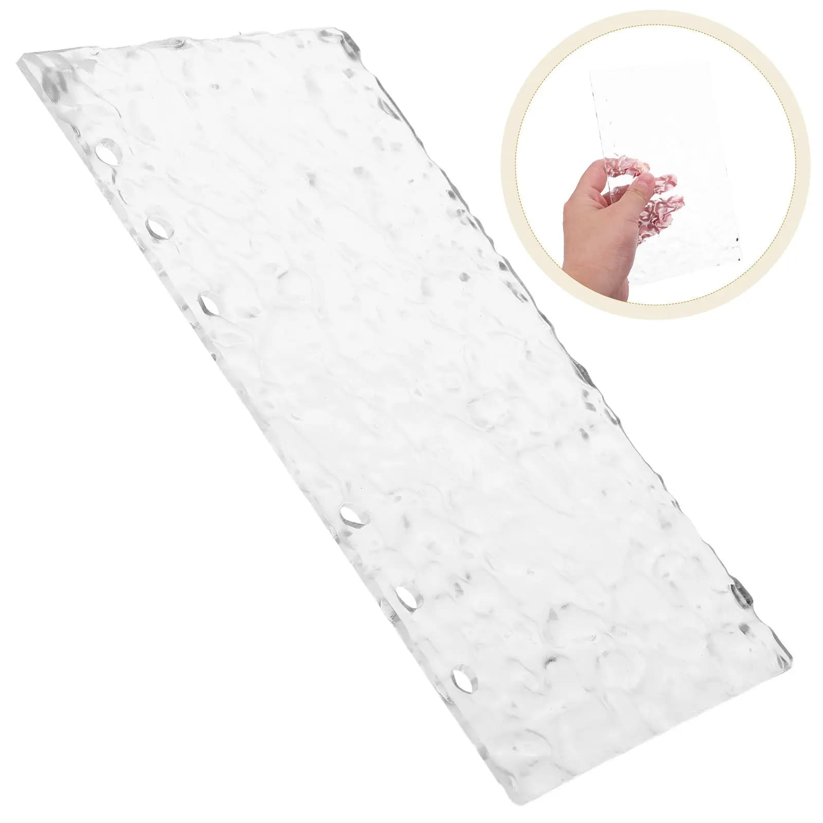 Copertina per Quaderno A6 Trasparente con Fogli Staccabili, Copertina in Acrilico Ricaricabile per Planner, Copertina a Spirale, Organizer per Budget, Uso Ufficio