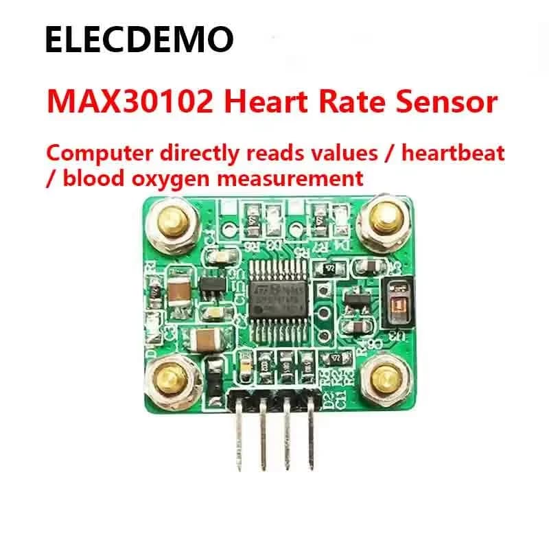 Heart Rate Pulse Oximeter Sensor Module, Blood Oxygen Saturation SpO2 Monitor,UART Serial Port, High Precision, MAX30102