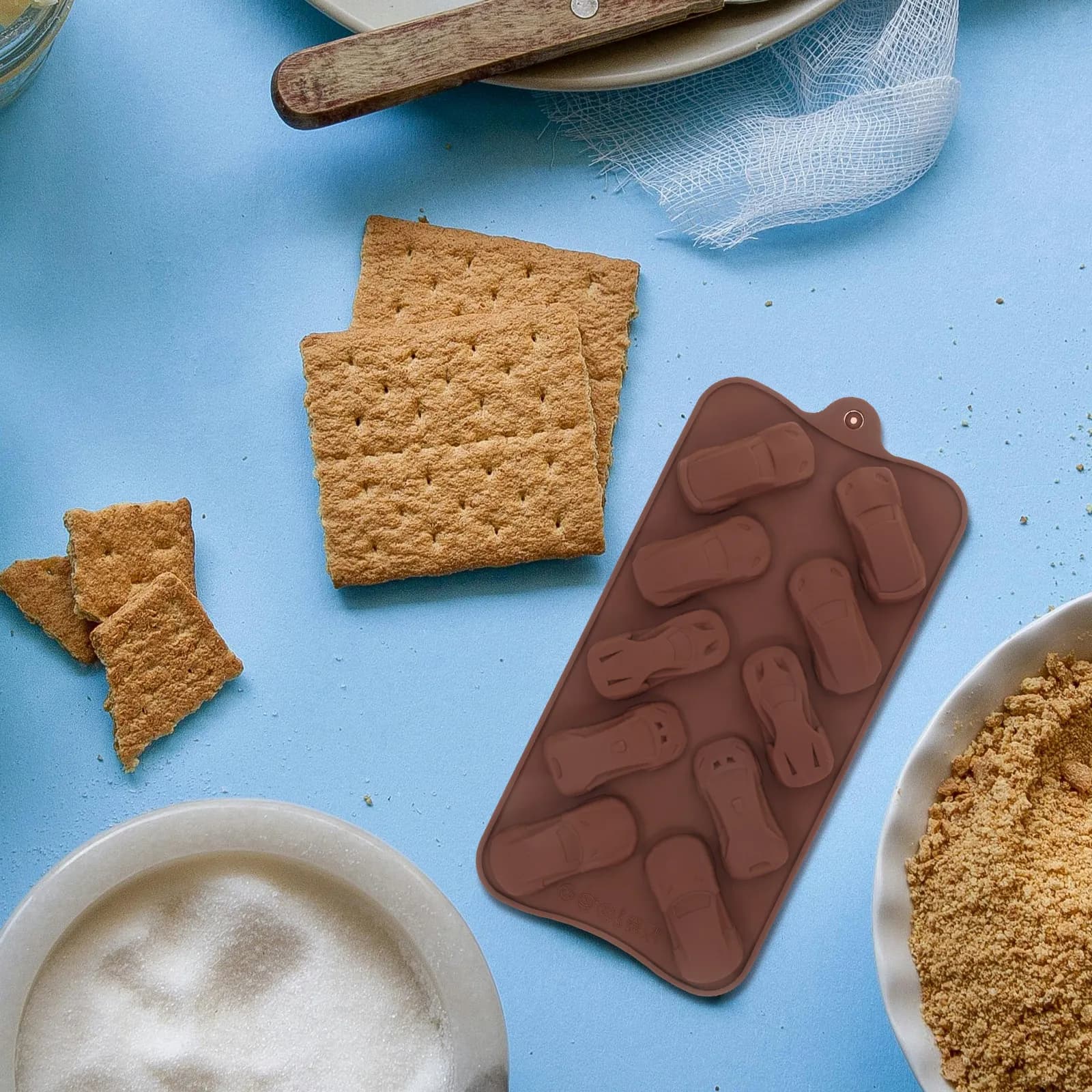 Stampo in Silicone per Cioccolato a Forma di Camion, Flessibile e Antiaderente, per Caramelle, Fondente, Gelatina, Sapone, Argilla Polimerica, Cubetti di Ghiaccio