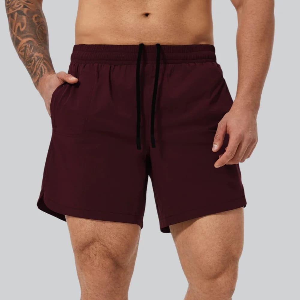 Pantaloncini Sportivi da Uomo per Palestra, Abbigliamento Casual Estivo, Traspiranti, ad Asciugatura Rapida, per Fitness e Corsa, Modello a Doppio Strato