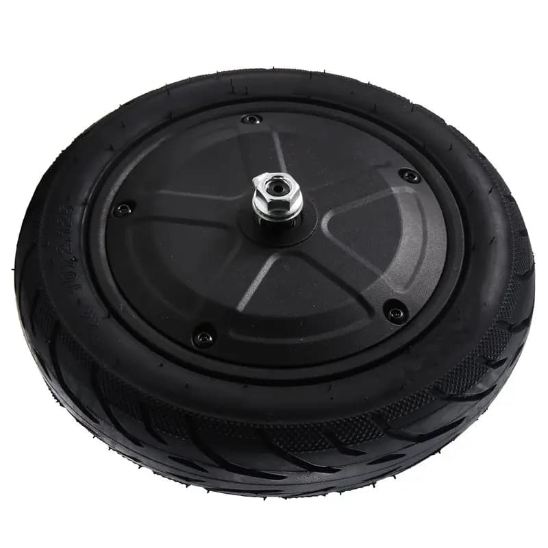 Pneumatico di ricambio ABQB-Front Motor da 10 pollici per monopattino elettrico Ninebot F25/F30/F40 - Parte del mozzo ruota con motore e pneumatico solido