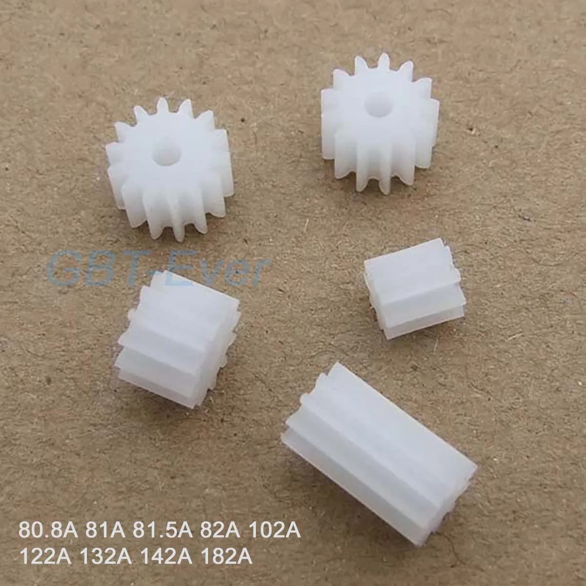 10-200 Pz 0.5 M Ingranaggio di Plastica 8/10/12/13/14/18 Denti 80.8A-182A Pignone Bianco 2mm Foro Giocattolo FAI DA TE Parti Accessori Ingranaggio Motore Pignone