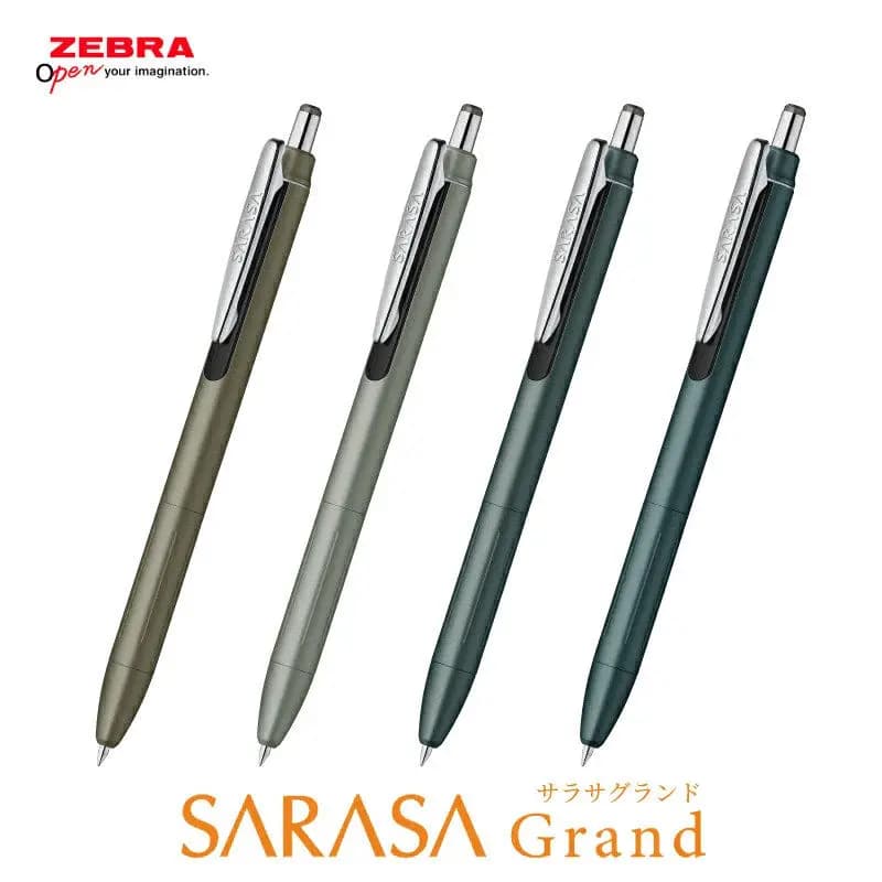 1 pz Nuova Penna Gel Retrattile in Metallo Zebra JJ57 Sarasa Grand Limited Edition con Ricarica Nera da 0,5 mm, Cancelleria Giapponese