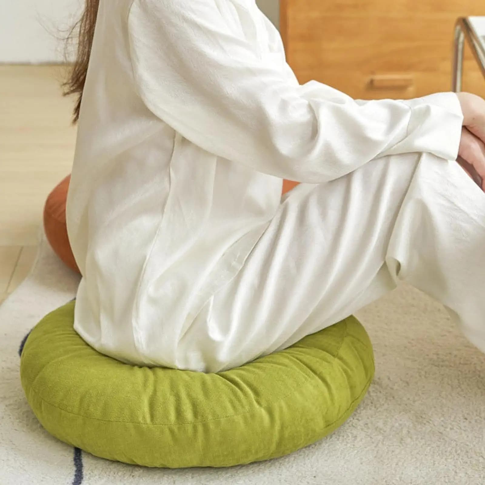 Tatami Floor Pillow Floor Cushion Pad Furniture Sitting Pad Meditation Cushion Seating Cushion for Outdoor Sofa