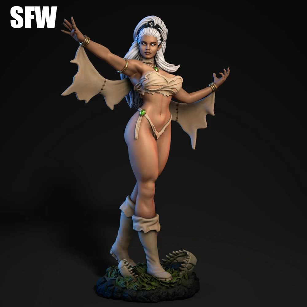 1/24 Kit modello di stampa 3d Ragazza sexy Tempesta NSFW Anime Figura Modello Kit FAI DA TE In miniatura Riduzione Statua Non Verniciato Giocattoli