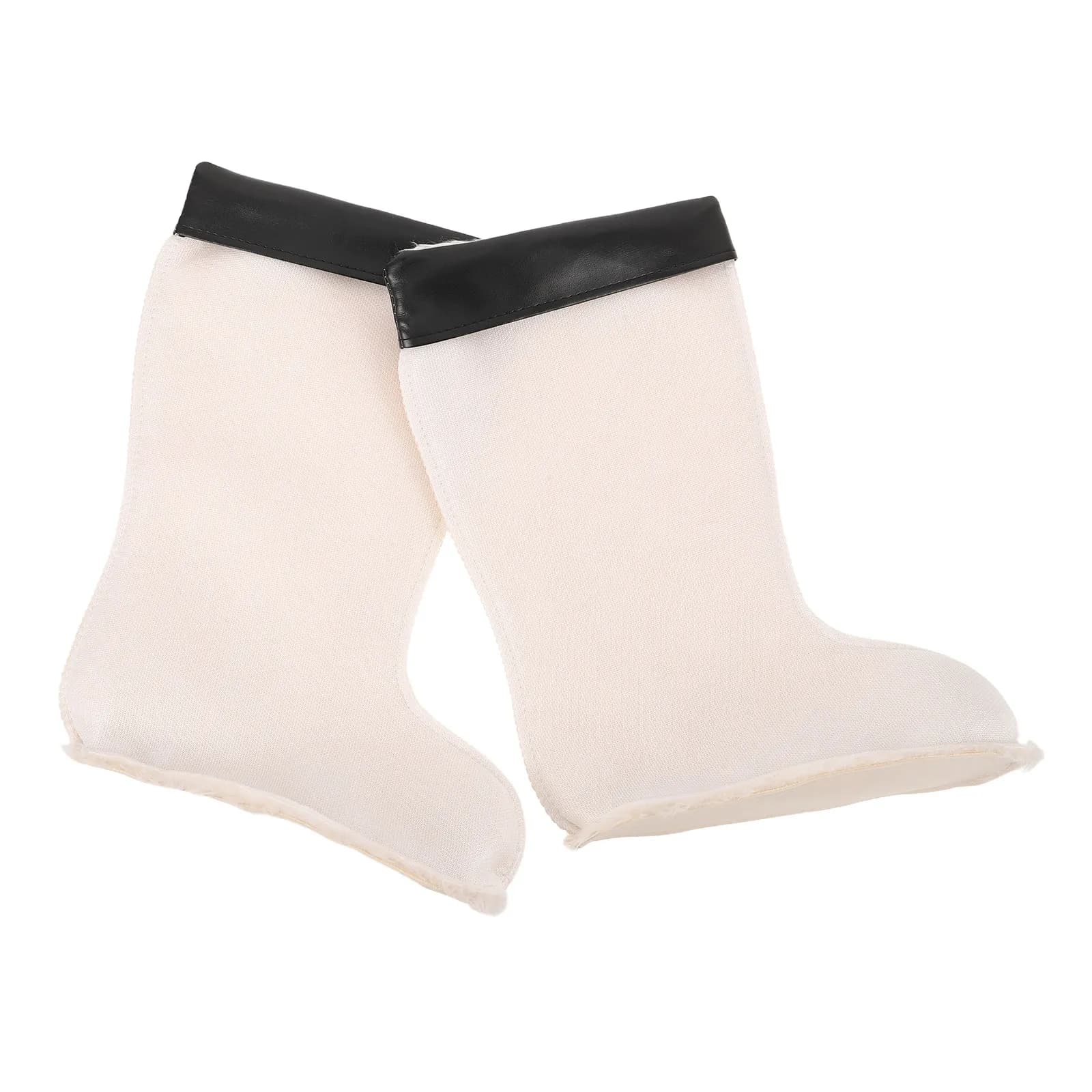 1Pair Insulated Boot Liners Thick Fleece Warm Inner Lining Winter Rain Boots Hiking Shoes Fit Women Men Size 43 38Cm Height
