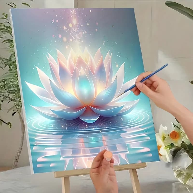 Professional Art Use, 1pc frameless Adult Digital Painting Kit, Artistic Gift, Paint by Numbers - Includes Acrylic Paints, Canva