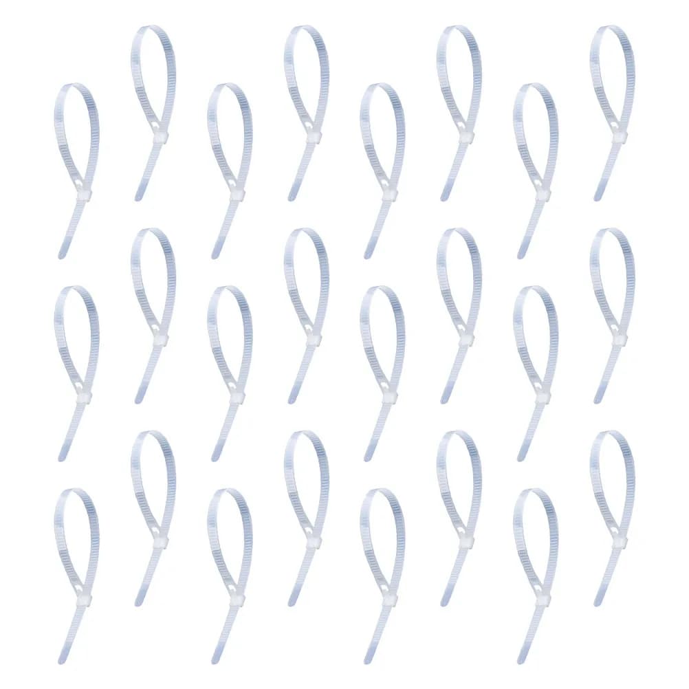 100Pcs Releasable Cable Ties Nylon Zip Ties Thick Buckle Strong Bite Force Reusable Tie Wraps for Electronics Wiring