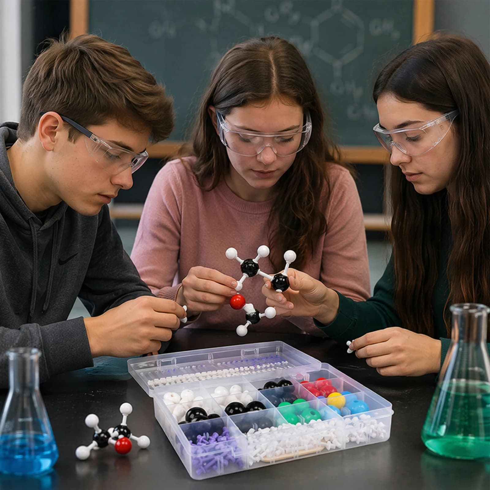Atom Element Model Kit Visualize Structure & Effortless Assembly Chemistry Molecular Model Kit for Chemistry Teaching