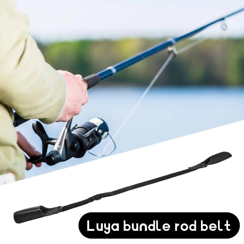 Cinghia di Fissaggio per Canna da Pesca Antiurto, Traspirante, Resistente agli Schizzi e all'Usura, Regolabile, Accessorio per la Pesca all'Aperto