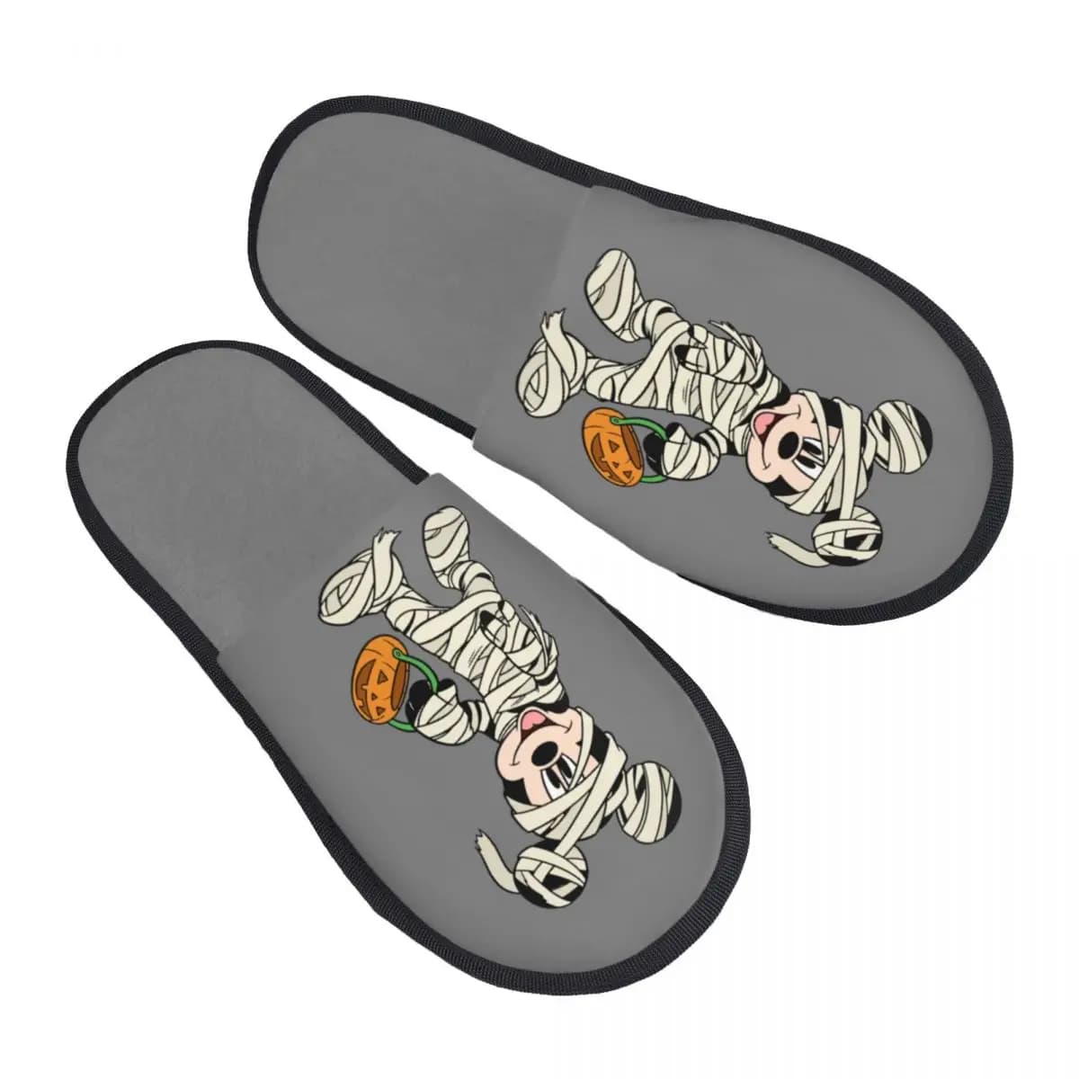 Pantofole Personalizzate in Memory Foam con Motivo Mickey Mouse Anime Cartoon, Comode e Calde per Donna