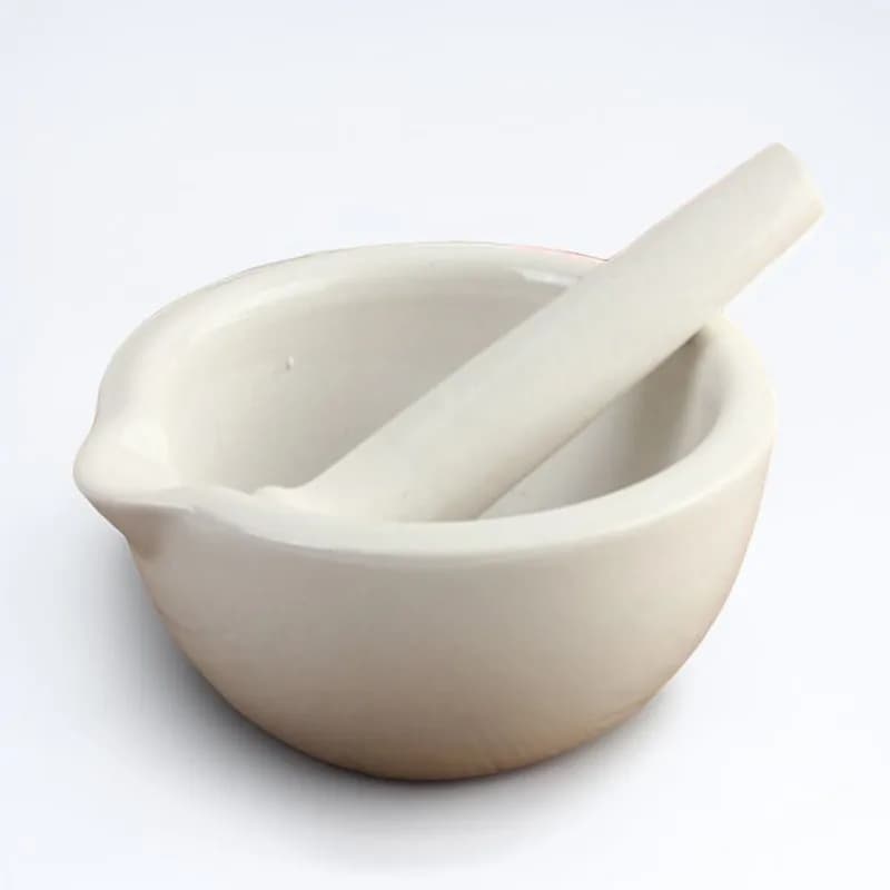 Set di ciotole e pestelli in ceramica, portatile e facile da trasportare, smerigliatrice per erbe, smerigliatrice per pillole, macinare prodotti chimici in polvere, erbe e spezie