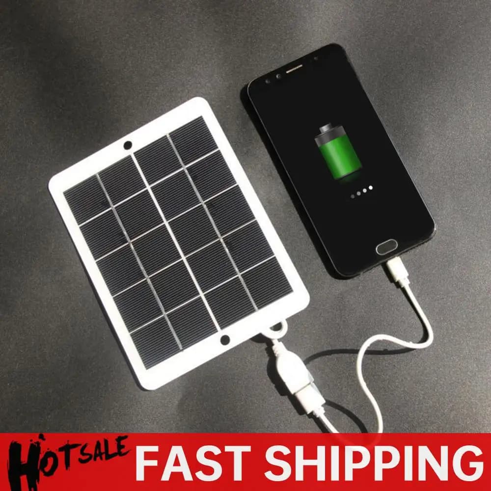 Solar Panel USB Power Bank 3 W 5 V Polysilicon Travel Solar Charger Generator