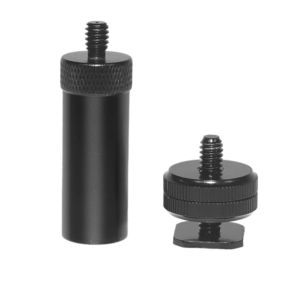 XT-XINTE Vite da 1/4 di pollice Staffa metallica Supporto per treppiede Asta di prolunga monopiede con adattatore per pattino freddo per accessori per fotocamere reflex DSLR