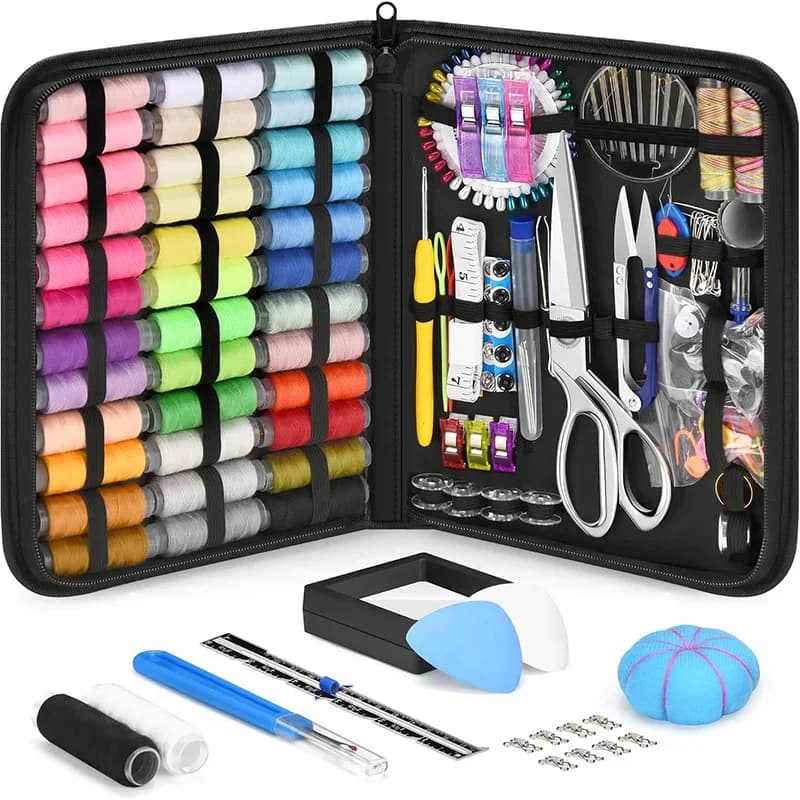 Sewing Kit For Adults 242Pcs Newly Upgraded Portable Sewing Kit Professional Hand Needle and Thread Kit For Beginners Home Trave