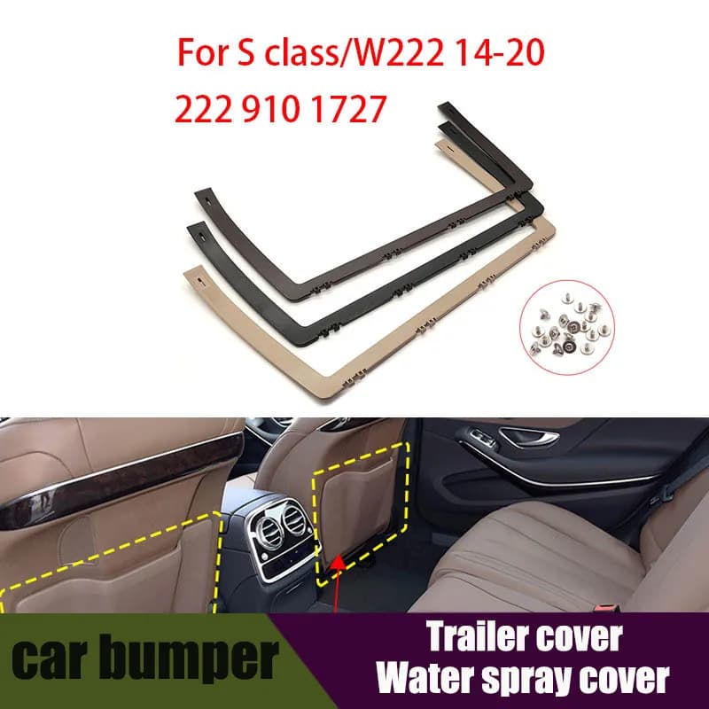 Per Mercedes W222 Auto Sedile Anteriore Tasca del Pannello di Copertura Sedile Tasca di Stoccaggio Staffa Per Benz Classe S S320 S350 S400 2014-2020
