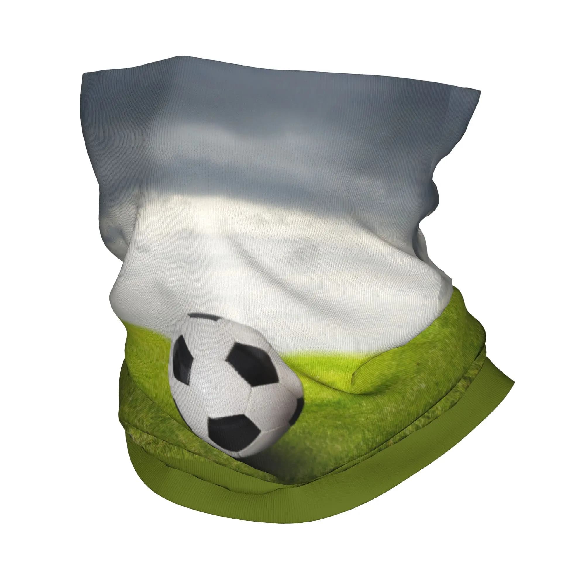 Scaldacollo Bandana Personalizzato con Motivo Pallone da Calcio, Antivento, per Uomo e Donna