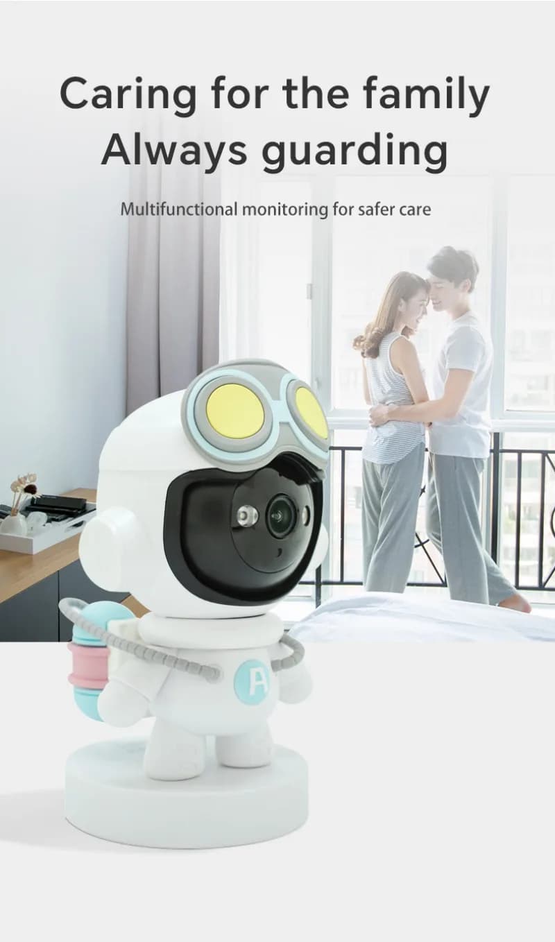 2MP 4K Wifi Robot di sorveglianza Cmaera HD Cloud Smart Home Wireless Baby Monitor Camera Audio bidirezionale CCTV Network Wifi Camera