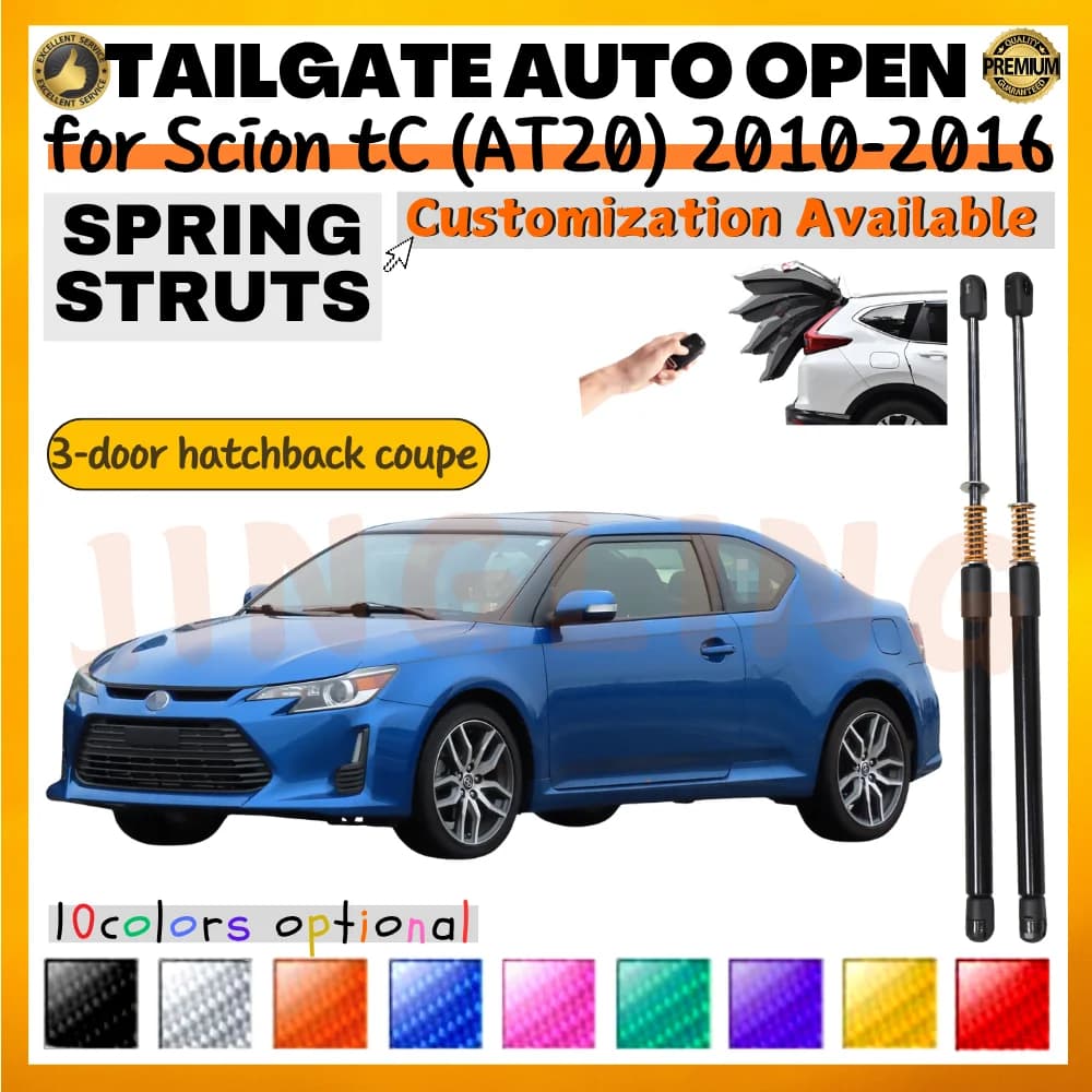 Qtà(2) Ammortizzatori per bagagliaio con molla per Scion tC (AT20) 2010-2016 3 porte Hatchback Coupe Portellone posteriore Ascensore Supporta Ammortizzatori