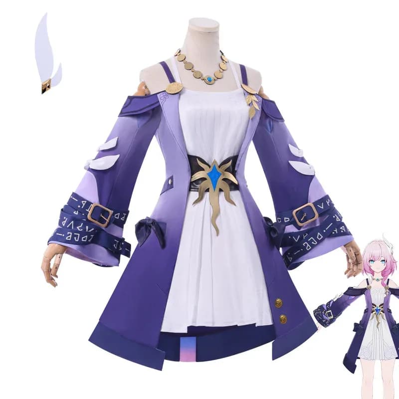 Anime Honkai Star Rail Cyrene Figure Gioco Cosplay Uniforme Parrucca da festa di carnevale Costume di Halloween per donne;2,c'4,h.