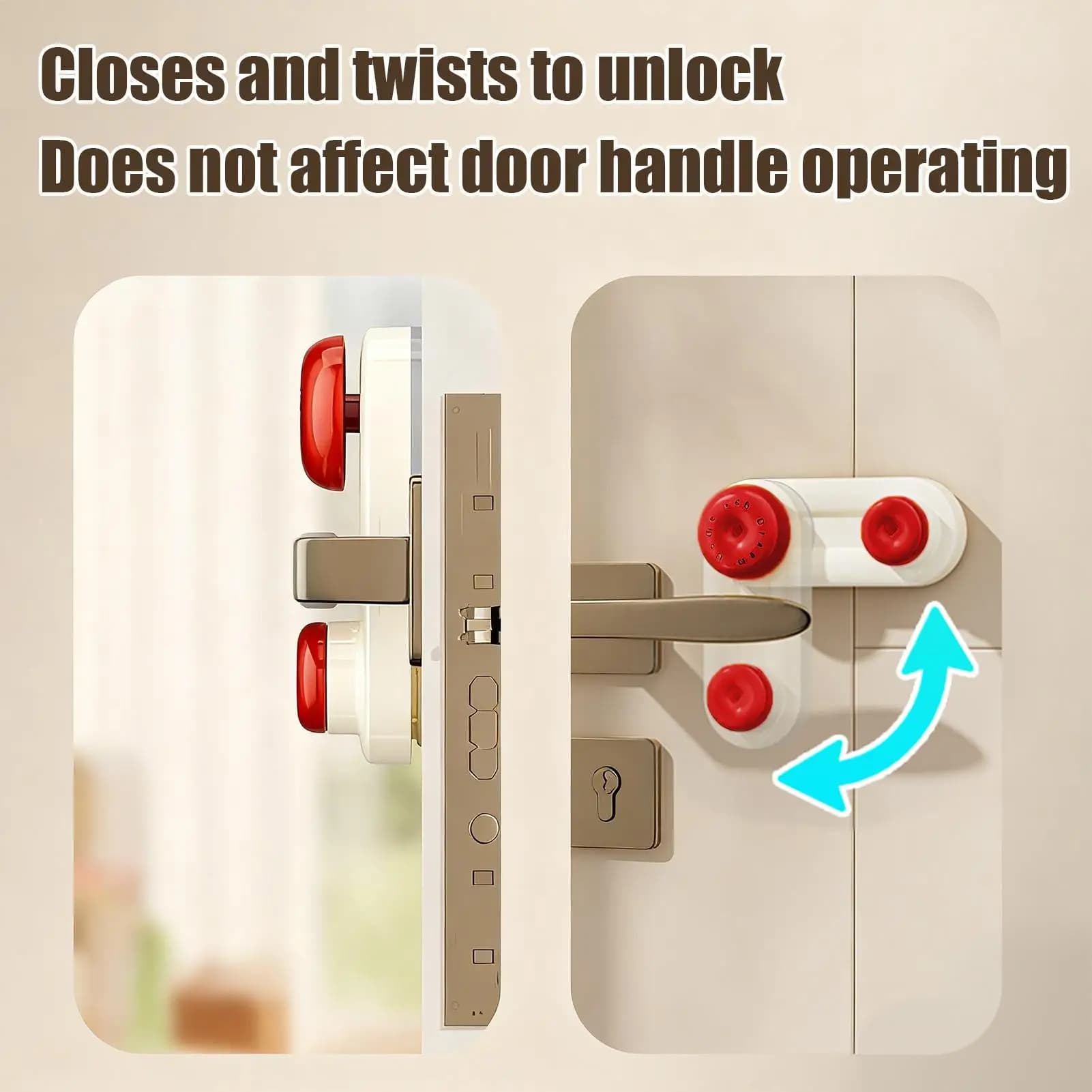 Safety Door Stopper Quiet Anti-Theft Door Stopper Apartment Room Blocker For Apartment Dormitory Hotel Bedroom Classroom Patio