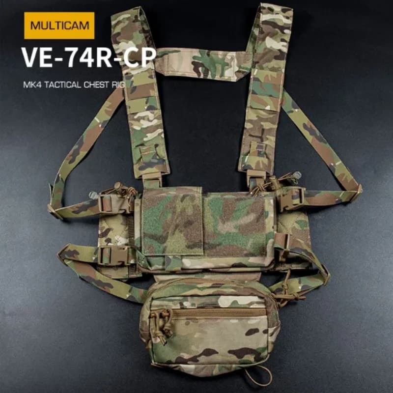 MK4 Chest Rig with 5.56/7.62 loader, gun/wing case, Molle Dangler case