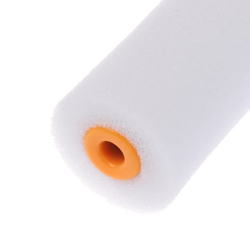 Set of 10 Decorative Sponge Rollers, Painting Materials, Mini White Foam Rollers 100mm Durable for Painting