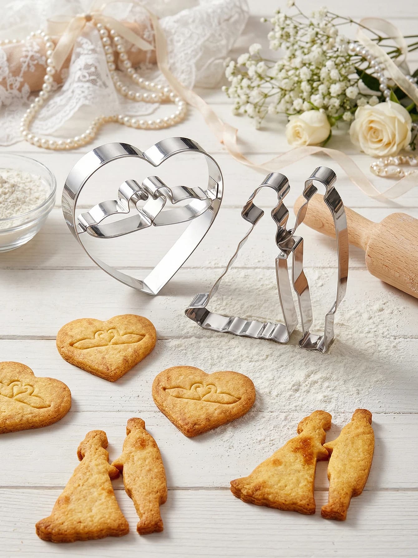 Set di Stampi per Biscotti a Forma di Coccodrillo, Acciaio Inossidabile 430 Premium, Camion, Auto, Cavallo a Dondolo, Cuore
