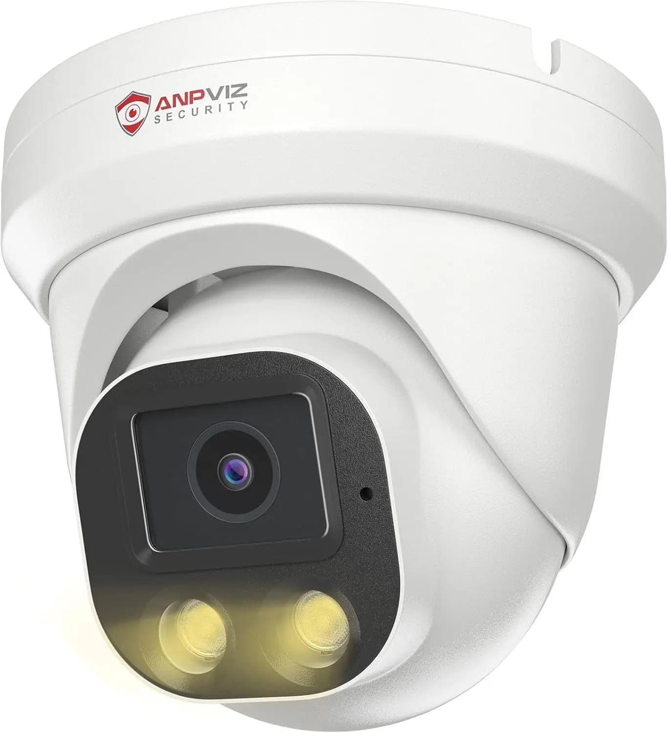 PoE 4MP Security Camera with AI Movement Detection, Color Night Vision, Integrated Microphone, 2.8mm Objective