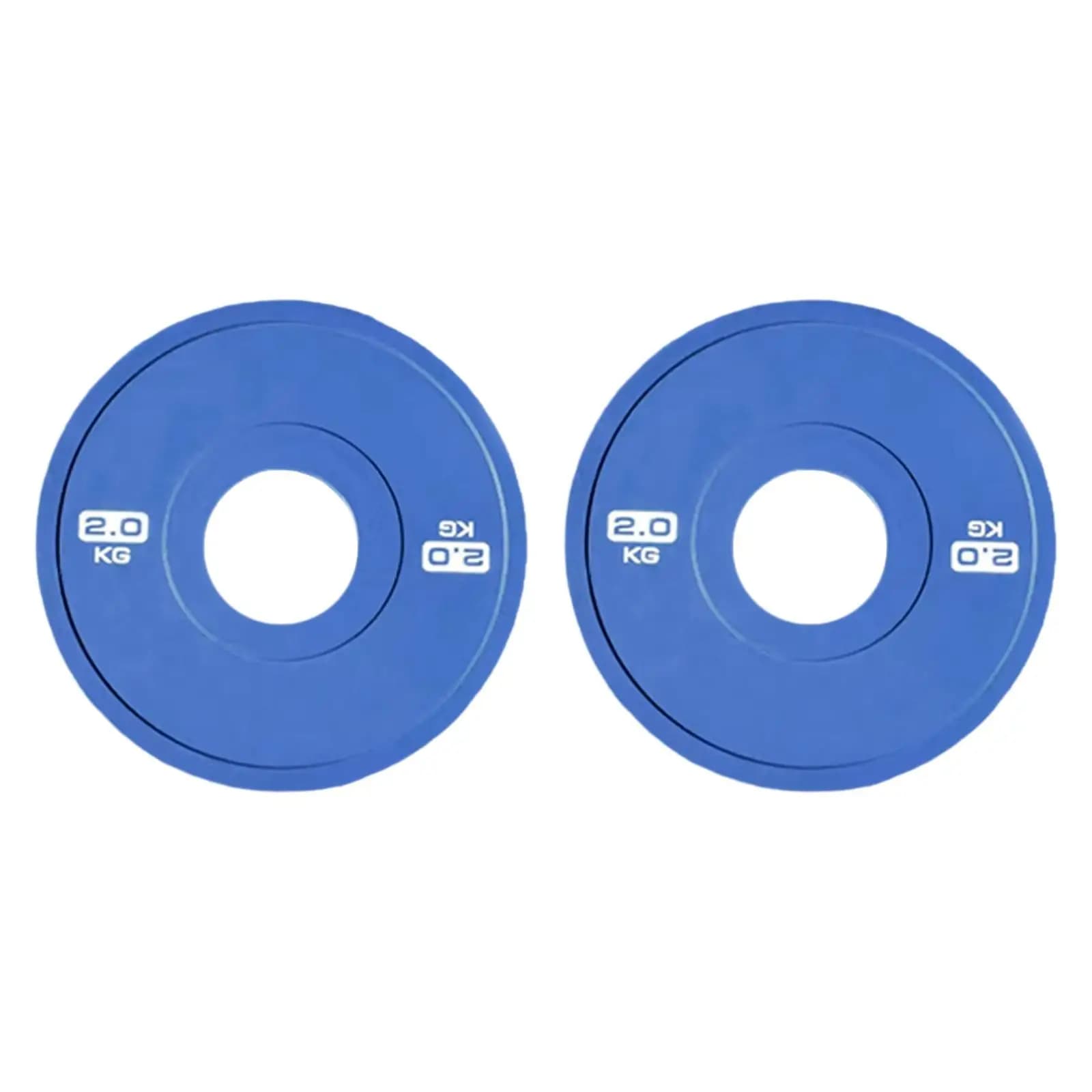 2x Weight Plates Fits 5cm Barbells Grooved Inner Side Accessories Compact for Workouts Multifunctional Professional