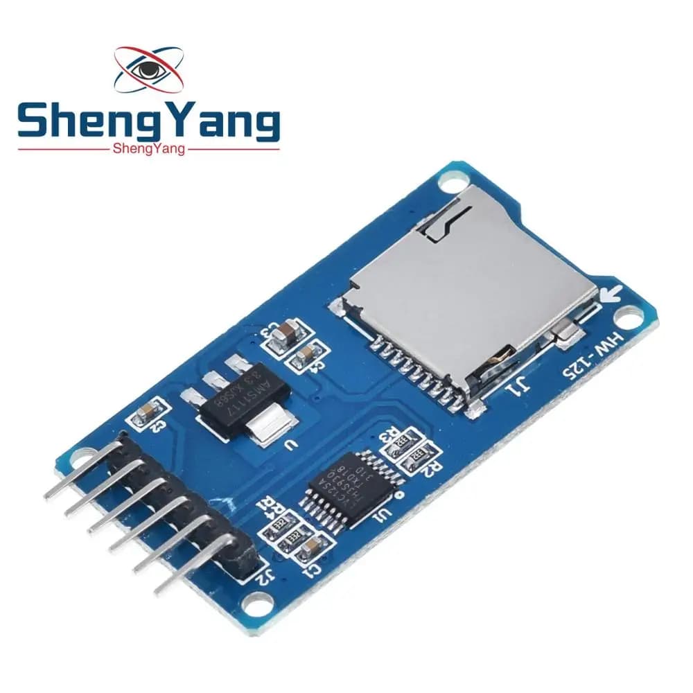 Scheda di espansione archiviazione Micro SD TZT Modulo scudo memoria scheda Micro SD TF SPI per Arduino