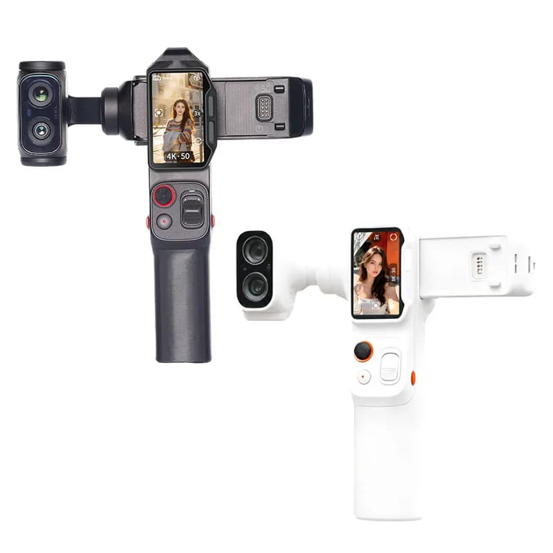 Vertical Handheld Grip for Insta360 Luna Ultra/Pro 360° Rotatable Stabilizer Stand for Vlogging and Selfies Anti - Shake Handle
