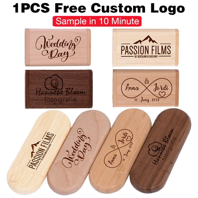 Chiavette USB 2.0 JASTER TYPE-C 128 GB 32 GB in legno 2 IN 1 Pen Drive 64 GB Logo personalizzato gratuito Disco USB 16 GB Chiavetta USB-C da 8 GB