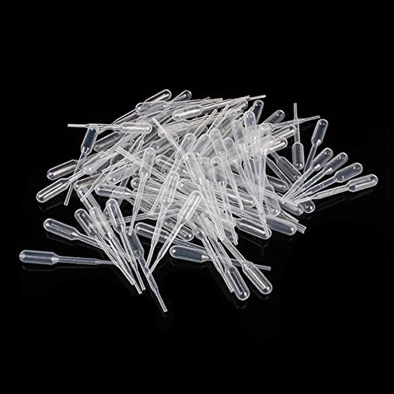 100Pcs 2ml pipette monouso in plastica spremere pipette di trasferimento contagocce per stampo in Silicone resina epossidica UV creazione di gioielli artigianali