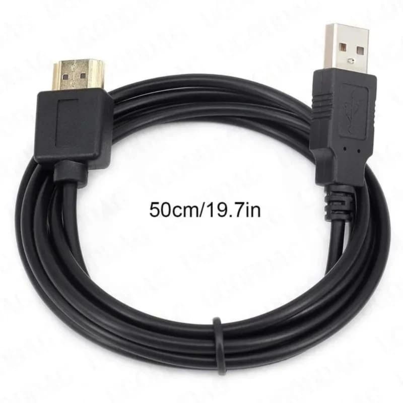 Cavo di alimentazione USB Cavo di ricarica maschio-maschio compatibile da USB a HDMI Cavo di ricarica Adattatore convertitore per dispositivo intelligente