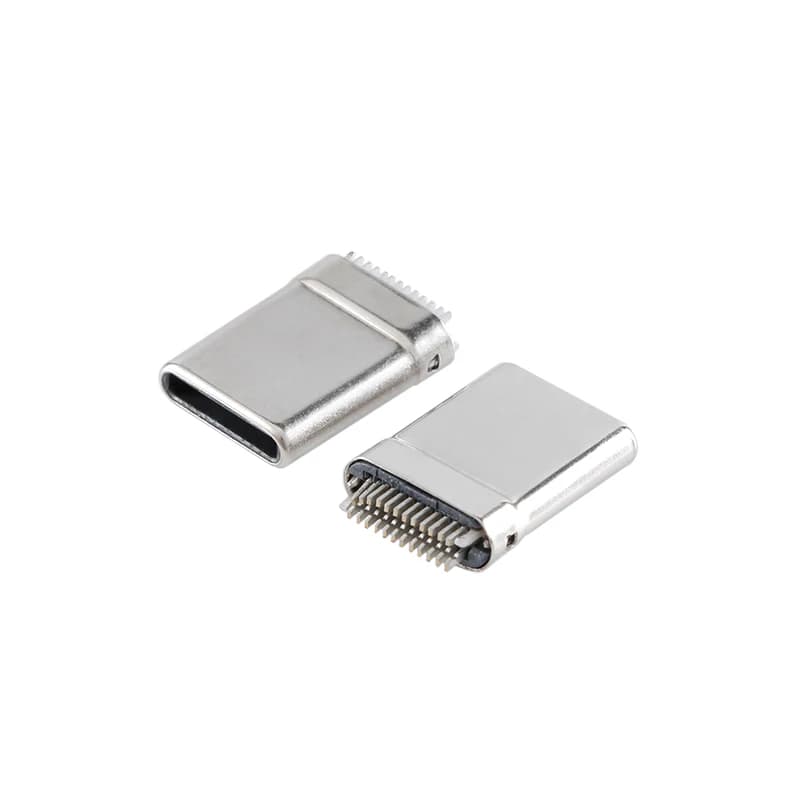 10Pcs/1pcs TYPE C USB 3.1 24 Pin Male Plug Connector Adapter SMD SMT Female Type-C Charging Plugs Data Cable Accessories Repair