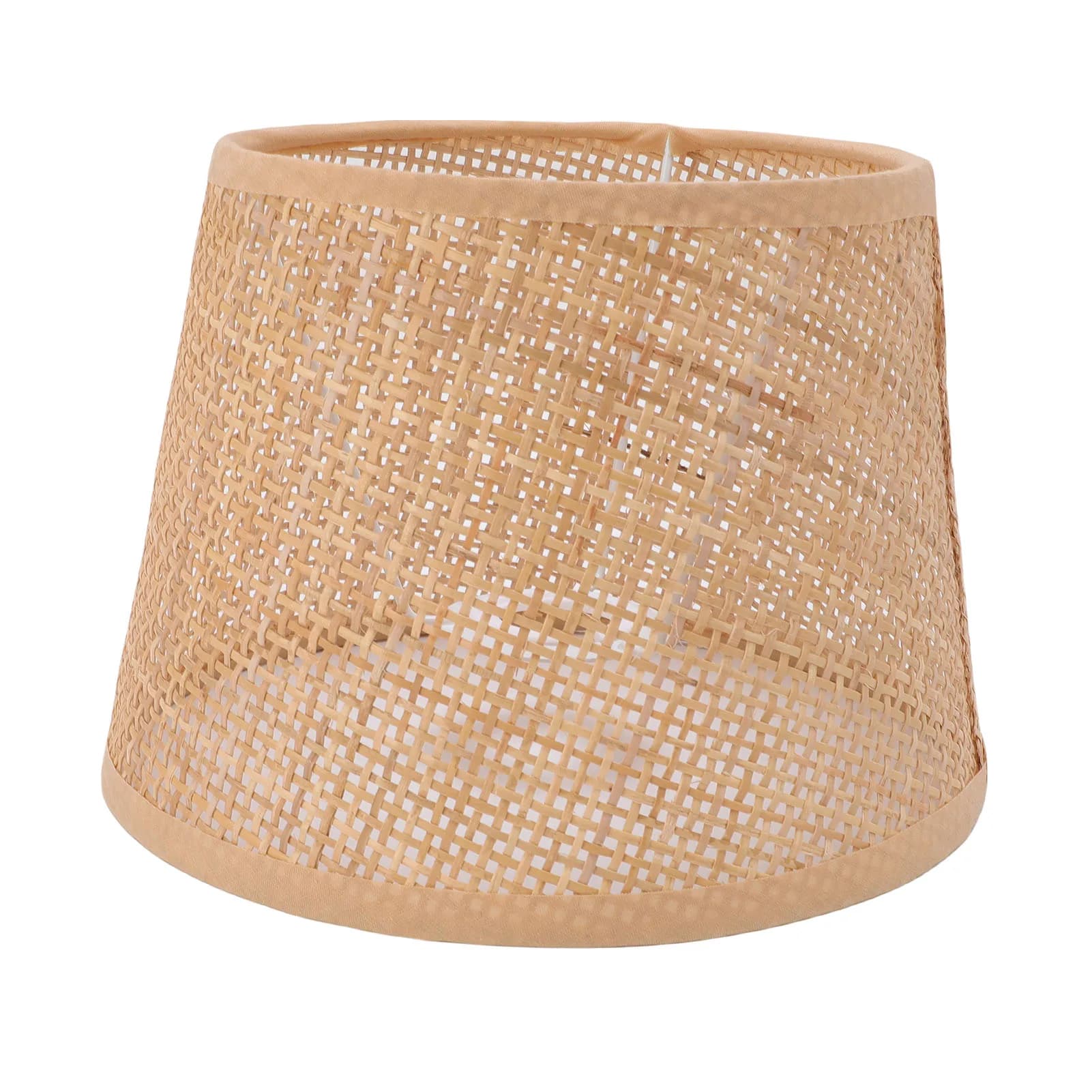 Paralume retrò realizzato a mano in rattan intrecciato compatibile con lampada da tavolo E27 E14 Lampada da soffitto Lampada a sospensione