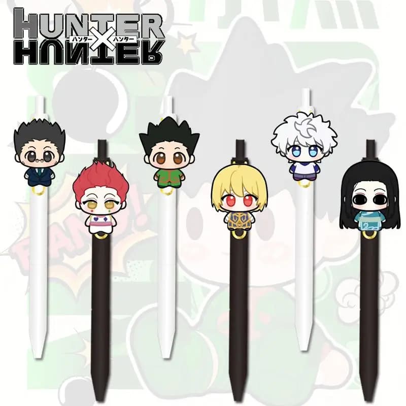 Hunter Hunter Killua Zoldyck Hisoka Anime personaggio dei cartoni animati penna gel retrattile studente creativo penna stilografica premio di cancelleria