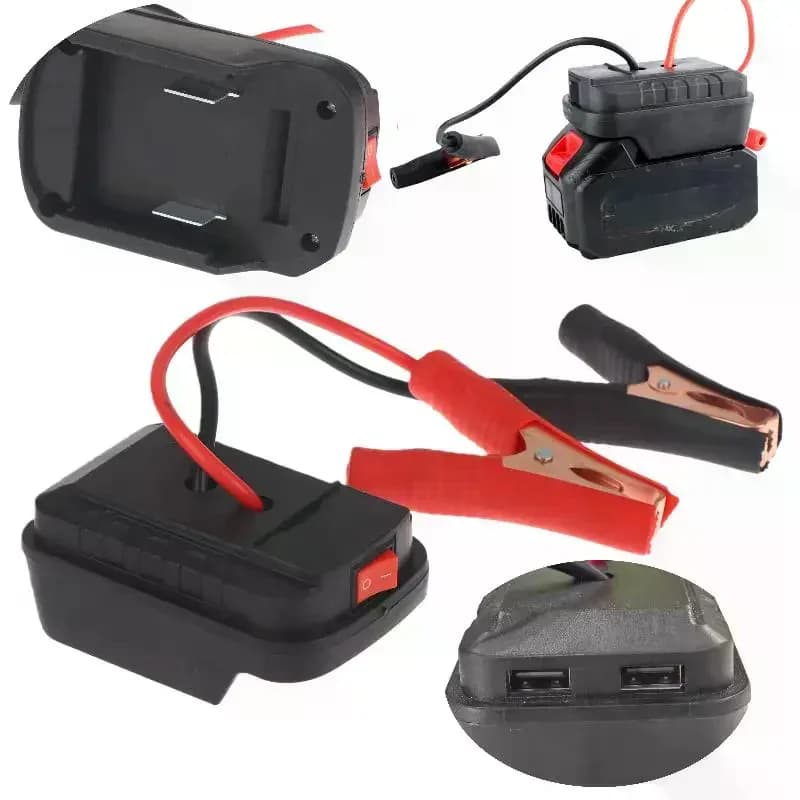 Avviatore di Emergenza per Auto 21V con Luce di Emergenza e Doppia Porta USB Opzionale