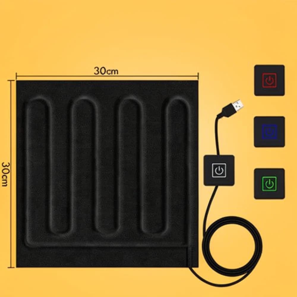 Portable USB Electric Heating Pad Thermal Blanket For Car Office Camping Cozy Winter Warming Fabric Thermal Mat