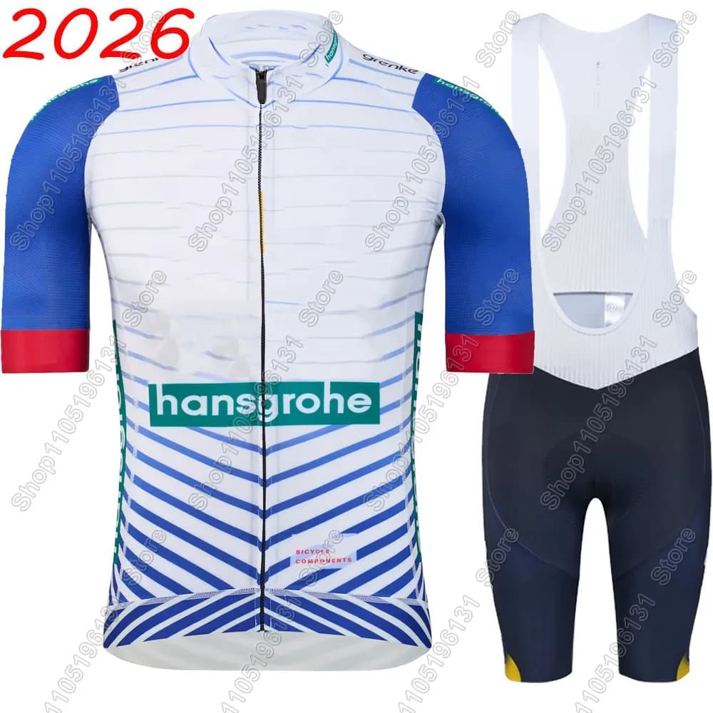 Boraful Hansgrohe Team 2026 Cycling Jersey Set Summer Cycling Clothing Road Bike Shirts Cycling pants MTB Ropa Maillot