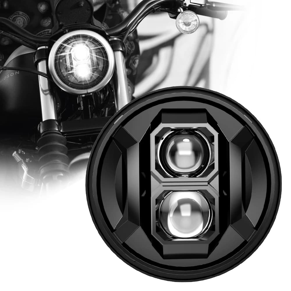 E-mark DOT Approvato 7 "Pollici Moto LED Faro DRL Lampada Per Harley Davidsion Yamaha BMW Lada Jeep JK Chevy Ford Faro