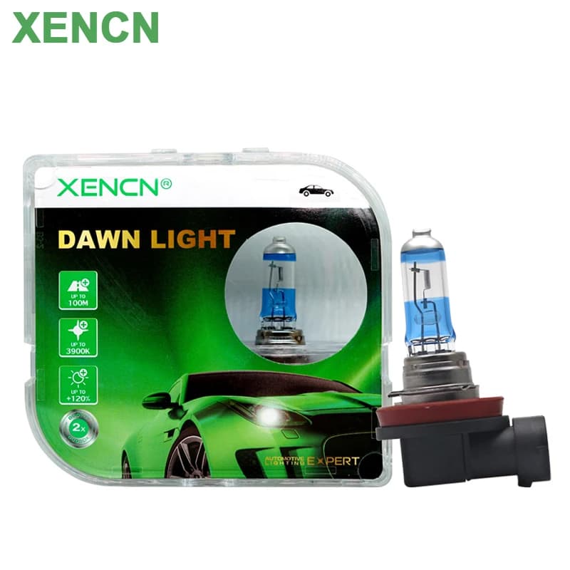 XENCN H11 PGJ19-2 Lampada frontale per auto alogena 3900K Luce bianca calda + 120% Lampadina fendinebbia originale luminosa 12V 55W Lampade automatiche, 2 pezzi
