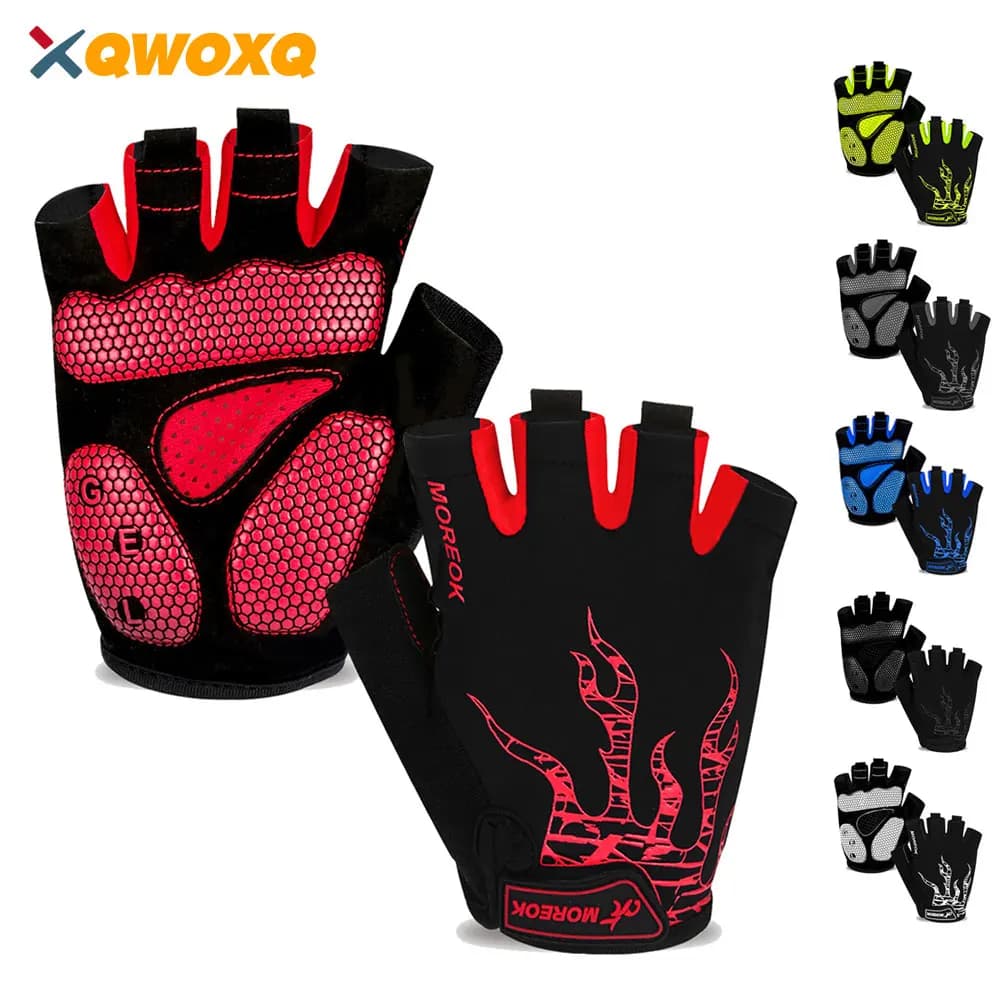 Cycling Gloves Breathable Bicycle Gloves, 5mm Gel Bearings Mountain Bike Gloves, MTB Cycling Gloves for Training Sports