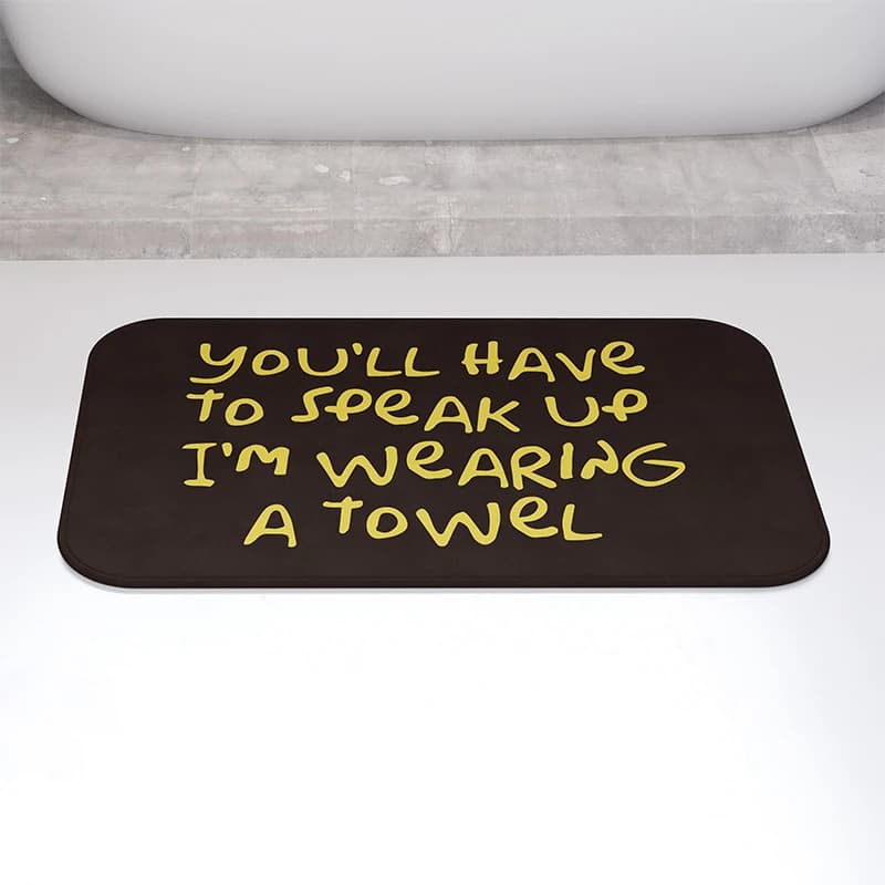 Gaslight Gatekeep Girlboss Hai per parlare Tappetino da bagno con base antiscivolo Doccia da bagno in flanella super accogliente e assorbente